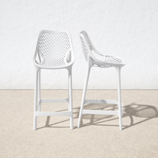 Modern White Outdoor Bar Stools | AllModern